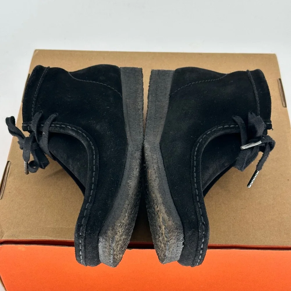 Clarks Black Original Wallabee Suede Leather Boots Shoes Casual Men's 8.5 M